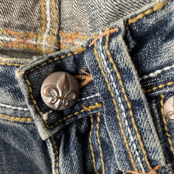 Twenty X Houston Jr Womens Jeans Size 7 Low Rise Slim Fit Pockets Bling Denim - Picture 6 of 15